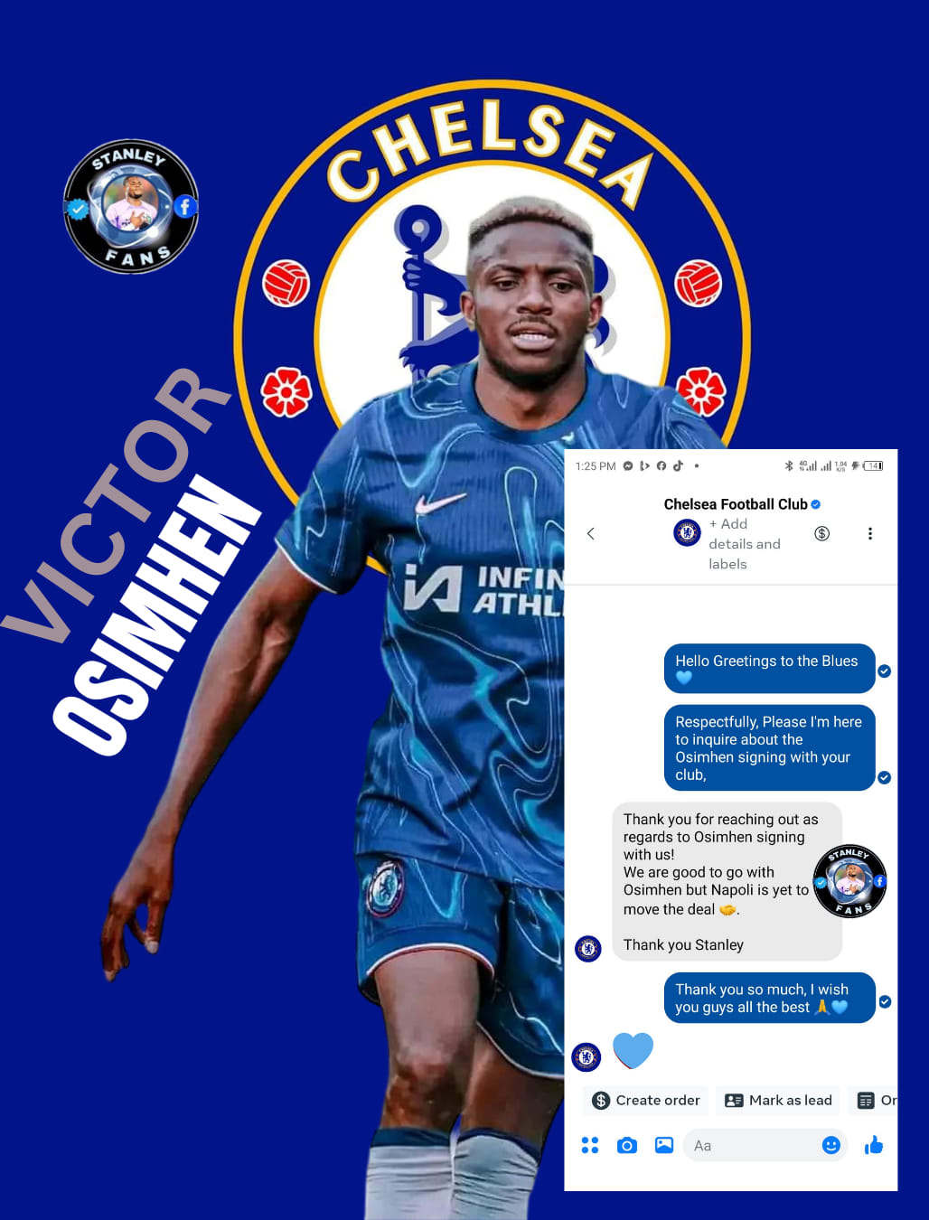 Chelsea Agree personal Deal with Osimhen