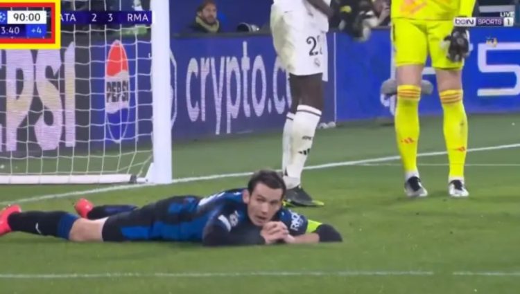 Watch Atalanta’s crazy opportunity that shocked the whole world in the last second of the match between Atalanta and Real Madrid in the Champions League.