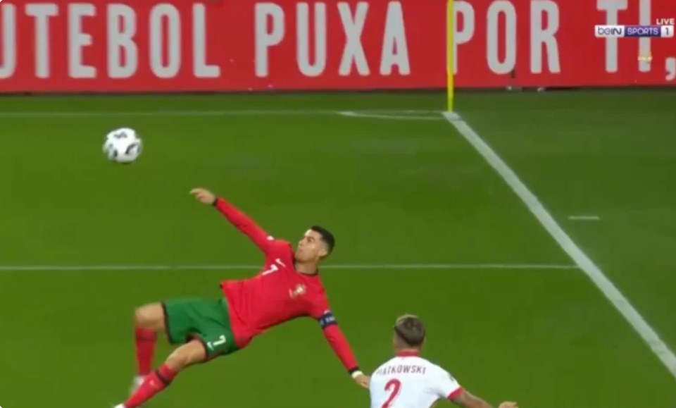 Cristiano Ronaldo’s historic bicycle kick against Poland