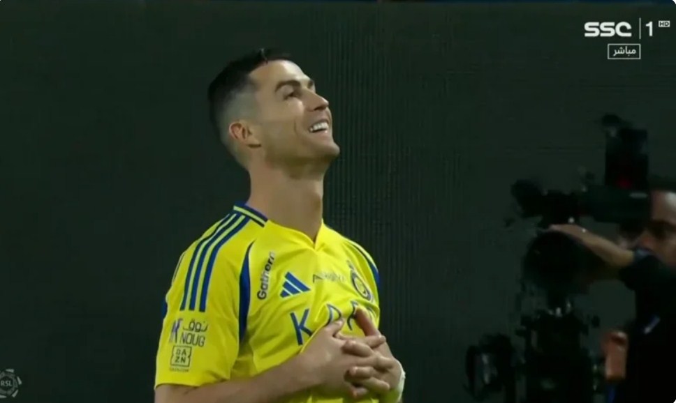 Ronaldo’s second goal in the Saudi League today