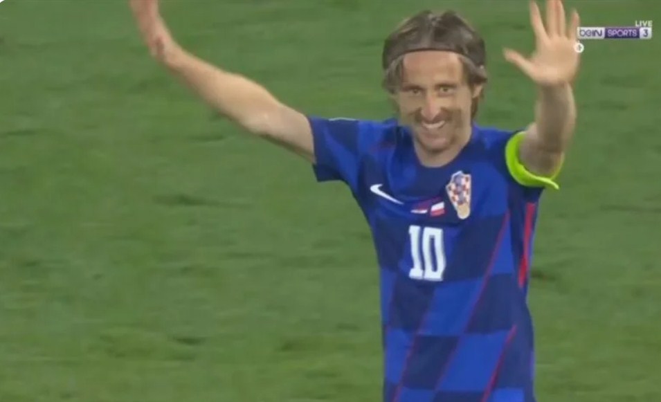 Luka Modric’s world-class goal from a fantastic free kick against Poland in the UEFA Nations League